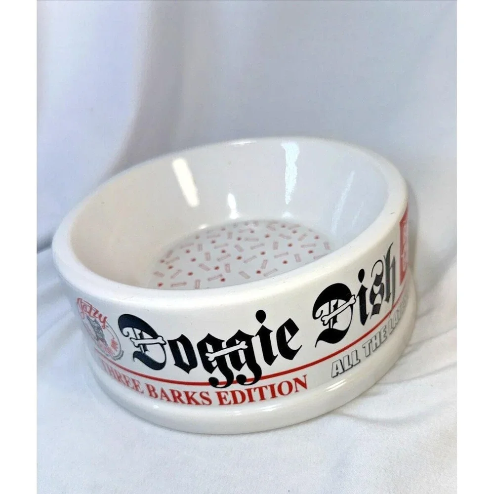 Doggie Dish 3 Barks Edition. Jazzy Park Avenue Bone Dog 2003 Dog Dish Newspaper